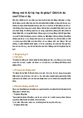 Mong mỏi là từ láy hay từ ghép? Giải tích tại sao? Cho ví dụ