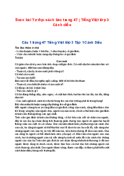 Soạn bài Tự đọc sách báo trang 47 | Tiếng Việt lớp 3 Cánh diều