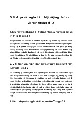 Viết đoạn văn ngắn trình bày suy nghĩ của em về hiện tượng lũ lụt | Ngữ văn 6