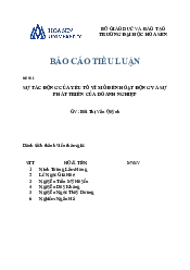 Sự tác động của yếu tố vĩ mô đến hoạt đông và sự phát triển của doanh nghiệp - Báo cáo tiểu luận môn Quản trị học | Đại học Hoa Sen