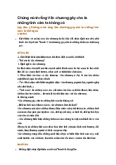 Chứng minh rằng Văn chương gây cho ta những tình cảm ta không có