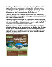 Công cụ IMC trong Truyền thông Marketing Tích hợp và Chiến lược môn Marketing căn bản | Trường đại học Mở Hà Nội