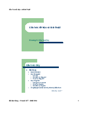 Chương IV: Cấu trúc Cây | Cấu trúc dữ liệu và giải thuật | Đại học Bách Khoa, Đại học Đà Nẵng
