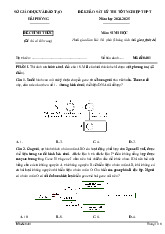 Đề thi khảo sát tốt nghiệp THPT 2025 môn Sinh học lần 1 Sở GD&ĐT Hải Phòng