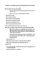 Chương 3 Hệ Thống Quản Lý Môi Trường Doanh Nghiệp 2 môn Môi trường và lợi thế cạnh tranh   | Học viện Nông nghiệp Việt Nam
