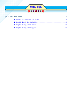 Bài tập nguyên hàm dành cho học sinh trung bình – yếu Toán 12