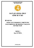 Bài tập lớn: Phân tích phát triển thị trường vải lụa tơ sen Việt Nam môn Kinh tế vi mô | Học viện Ngân hàng