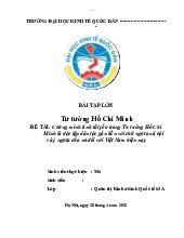 Chứng Minh Tính Tất Yếu Trong Tư Tưởng Hồ Chí Minh Về Độc Lập Dân Tộc | Môn Tư tưởng Hồ Chí Minh - Đại học Kinh Tế Quốc Dân