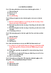 Câu hỏi trắc nghiệm có đáp án - Chủ nghĩa xã hội khoa học | Học viện Chính sách và Phát triển