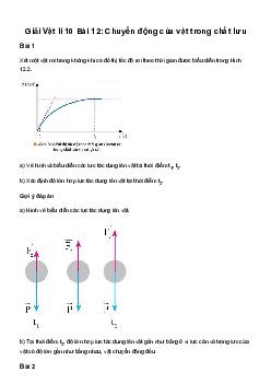 Vật lí 10 Chân trời sáng tạo - Bài 12: Chuyển động của vật trong chất lưu