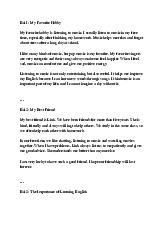 Ôn gk speaking lớp 9