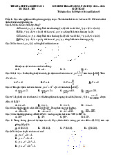 Đề ôn tập giữa kỳ 1 Toán 12 năm 2024 – 2025 trường THPT Gia Bình 1 – Bắc Ninh