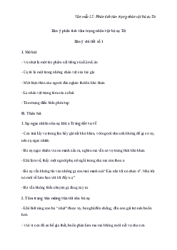 Phân tích tâm trạng nhân vật bà cụ Tứ trong truyện Vợ nhặt | Văn mẫu 12