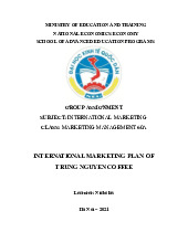 Kế Hoạch Tiếp Thị Quốc Tế Cà Phê Trung Nguyên | Môn Marketing quốc tế - Đại học Kinh Tế Quốc Dân