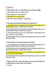 Trắc nghiệm mô hình AD – AS - Chủ nghĩa xã hội khoa học | Học viện Chính sách và Phát triển