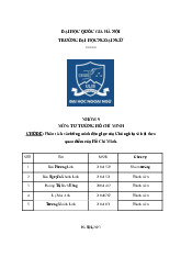 Đề cương môn Tư tưởng Hồ Chí Minh  - trường đại học ngoại ngữ - Đại học Quốc Gia Hà Nội.