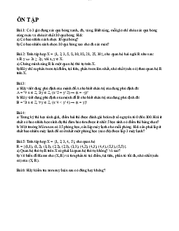 Ôn tập Cấu trúc rời rạc | Trường Đại học CNTT Thành Phố Hồ Chí Minh