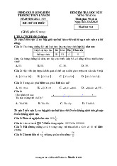 Đề cuối học kì 2 Toán 6 năm 2024 – 2025 trường THCS Lý Sơn – Hà Nội