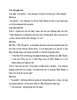 Soạn bài Đọc Tiểu Thanh kí | Ngữ văn 11 Cánh diều