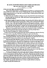 Đề cương ôn thi môn Phương pháp nghiên cứu khoa học | Đại học kinh tế quốc dân