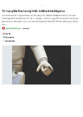 Từ vựng bài đọc living with artificial intelligence | Đại học Kinh tế Thành phố Hồ Chí Minh