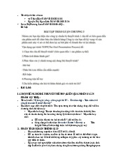 Bài tập nhóm 3 chương 3 | Đại học Kinh tế Thành phố Hồ Chí Minh