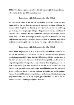 Đoạn văn suy nghĩ về tiếng cười châm biếm trong đoạn trích Huyện đường (2 Mẫu) | Văn mẫu lớp 10 Kết Nối Trí Thức