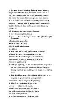 Câu hỏi trắc nghiệm ôn tập học phần Lý luận chung
