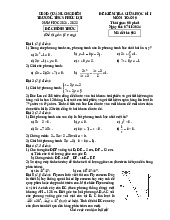 Đề giữa học kì 1 Toán 9 năm 2024 – 2025 trường THCS Phúc Lợi – Hà Nội