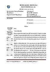 Bài thi cuối kỳ: Tư tưởng Hồ Chí Minh (Mã 24) | Trường Đại học Thương Mại