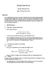 Ôn Tập cuối kỳ  môn Toán rời rạc 1A | Trường Đại học Khoa học Tự nhiên, Đại học Quốc gia Thành phố Hồ Chí Minh