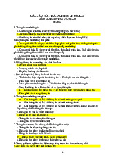 TOP các câu hỏi trắc nghiệm ôn tập chương 2 học phần Marketing căn bản | Trường Đại học Phenikaa