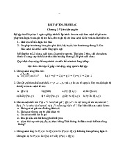 Bài tập Toán rời rạc | Đại học Nguyễn Tất Thành