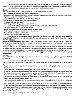 Đề cương ôn tập môn luật doanh nghiệp