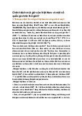 Chênh lệch múi giờ của Việt Nam và một số quốc gia trên thế giới?