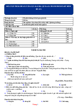 Đề ôn thi năng lực ĐH QG TPHCM 2022 - đề 4 (có đáp án)