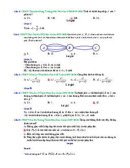 Trắc nghiệm tổ hợp và xác suất có giải chi tiết trong các đề thi thử Toán 2018