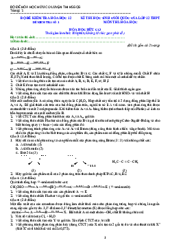 Bộ đề Hóa học hữu cơ luyện thi HSG QG môn Hóa học lớp 12