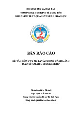 Công ty meta và phong cách lãnh đạo của Mark Zuckerberg | Môn Hành vi tổ chức - Đại học Kinh Tế Quốc Dân