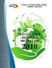 Báo cáo Trách Nhiệm Xã Hội 2018 (CSR) - Công Ty CSVC Môn Đạo đức và trách nhiệm xã hội trong kinh doanh | Trường Đại học Tài chính - Marketing