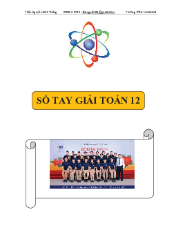 Sổ tay giải toán 12 – Nguyễn Đức Thắng