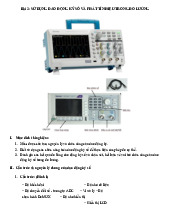 Bài 2: Sử dụng dao động ký số trong đo lường môn Kĩ thuật đo | Trường Đại học Bách Khoa Hà Nội