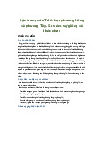 Lý thuyết môn Triết học Mác-Lênin về Đặc trưng của Triết học phương Đông và phương Tây. So sánh sự giống và khác nhau
