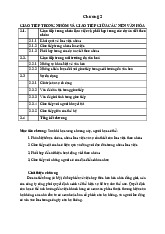 Giao tiếp và làm việc nhóm trong môi trường đa văn hóa môn Kĩ năng làm việc nhóm | Đại học Công nghiệp Thực phẩm Thành phố Hồ Chí Minh