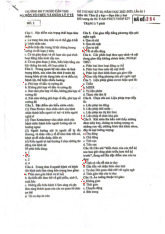 Đề thi Tâm Lý Y Học | Đại học Y dược Cần Thơ