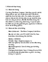 Khảo sát Quản lý nhân sự tại The Pizza Company môn Quản trị nhân sự | Đại học Công nghệ Giao thông vận tải
