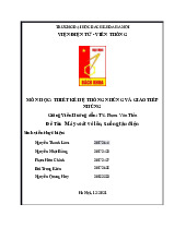 Bài tập lớn Thiết kế máy soát vé tàu điện tự động môn Lập trình hệ nhúng | Trường Đại học Bách Khoa Hà Nội