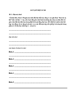 Chủ đề 7: Bài tập thực hành | Đại học Sư Phạm Hà Nội