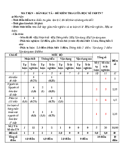Đề thi giữa học kì 1 môn Khoa học tự nhiên 7 năm 2023 - 2024 sách CTST - Đề 3
