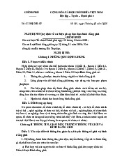 Nghị định - Quy định về các biện pháp bảo đảm bình đẳng giới